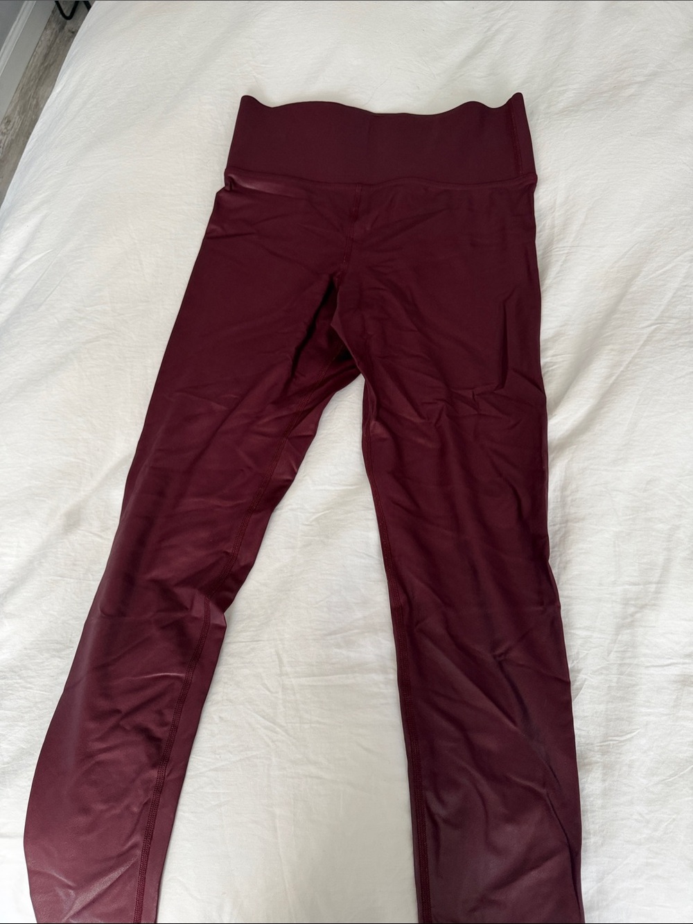 Carbon38 Maroon High-Rise Leggings